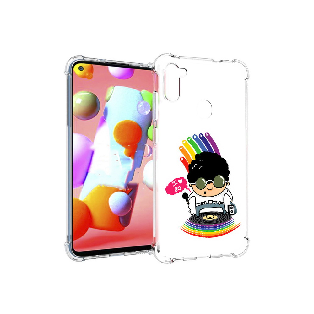 

Чехол MyPads Tocco для Samsung Galaxy M11 Я люблю 80-е (PT147121.487.205), Прозрачный, Tocco