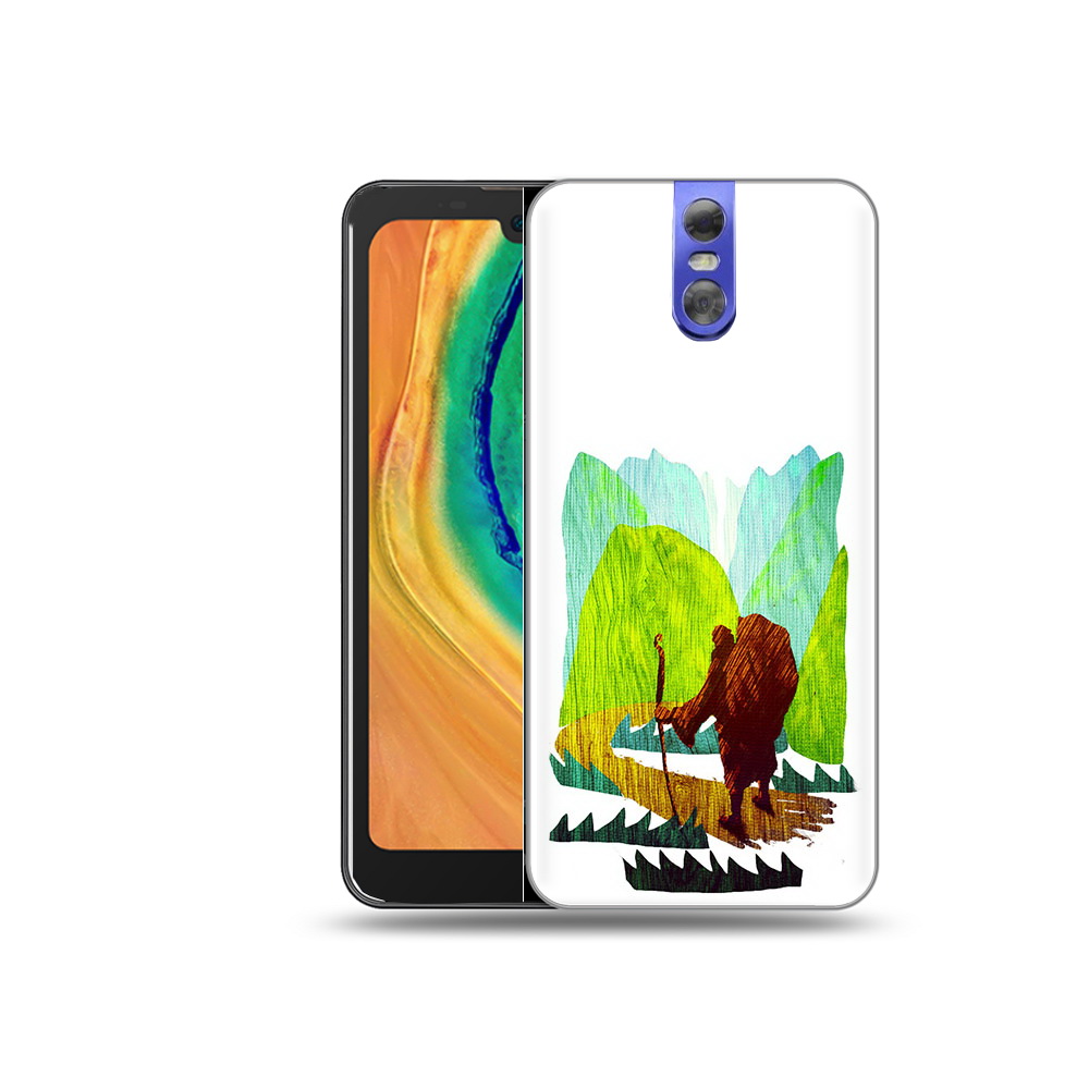 

Чехол MyPads Tocco для Doogee BL7000 Лесная тропа, Прозрачный, Tocco