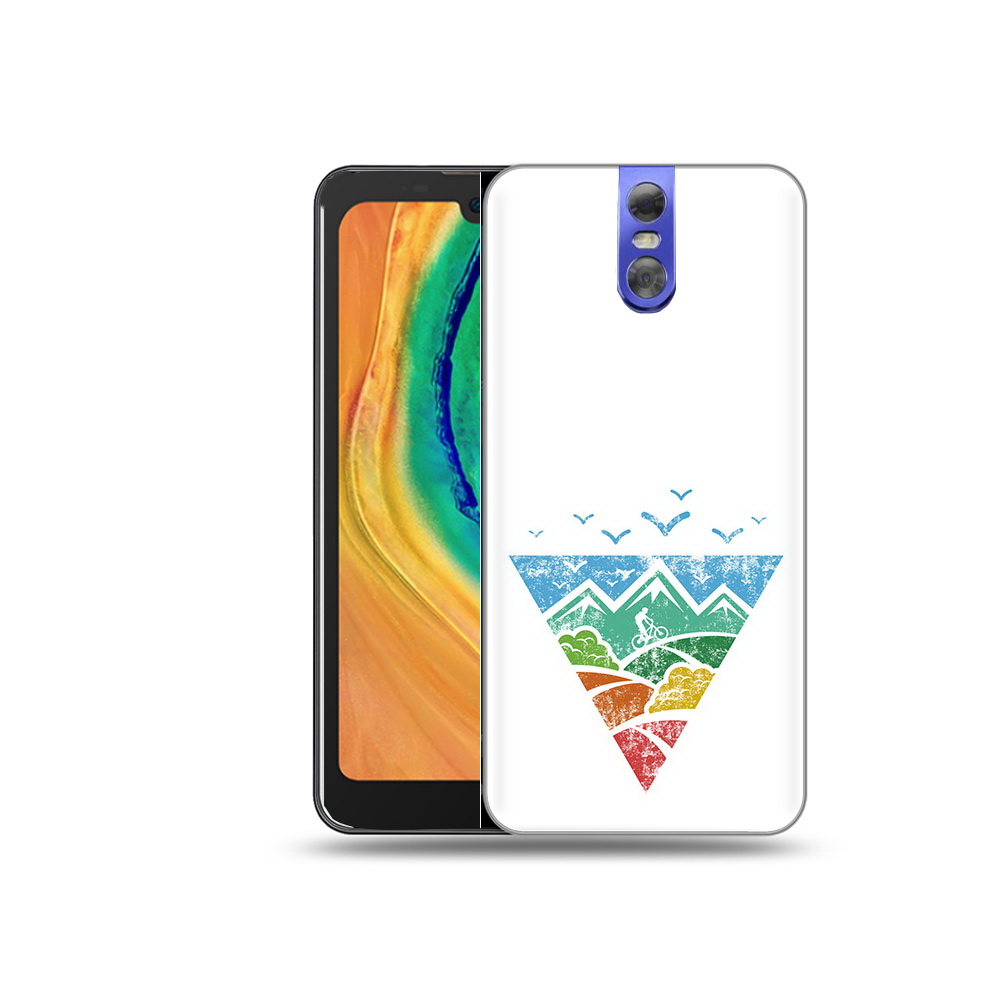 

Чехол MyPads Tocco для Doogee BL7000 Лес земля море чайки, Прозрачный, Tocco