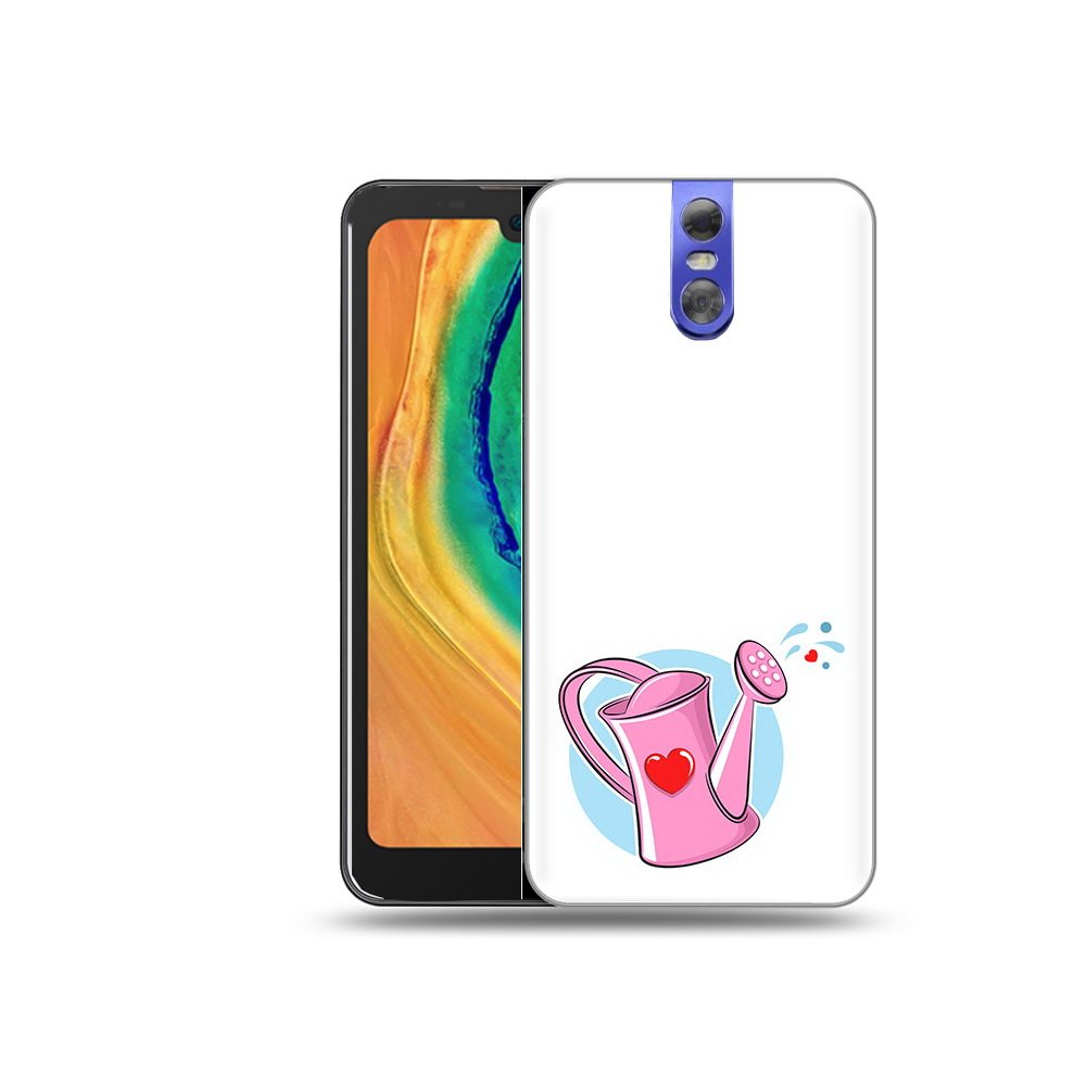 

Чехол MyPads Tocco для Doogee BL7000 Лейка любви 14 февраля, Прозрачный, Tocco