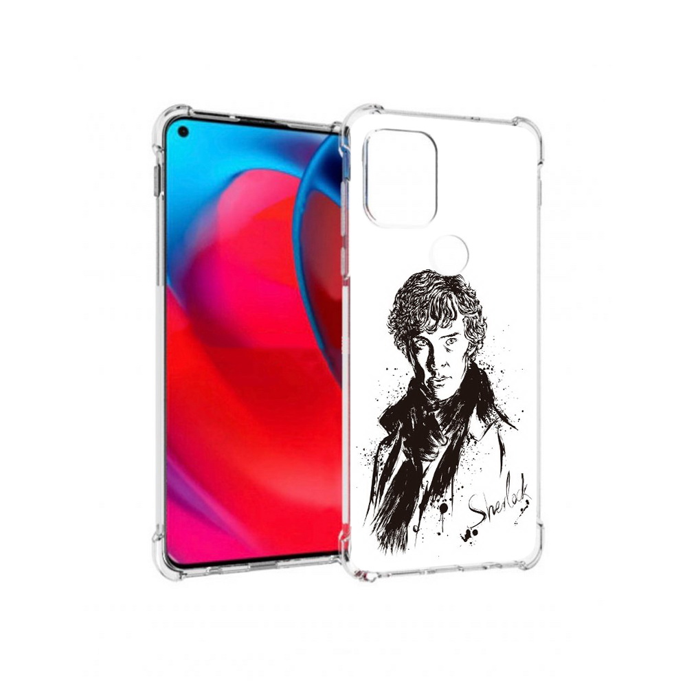 

Чехол MyPads Tocco для Motorola Moto G шерлок холмс портрет (PT227067.359.698), Прозрачный, Tocco