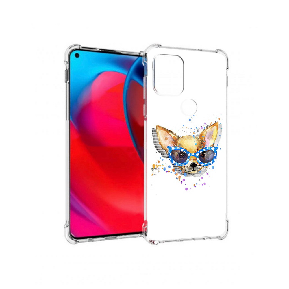 

Чехол MyPads Tocco для Motorola Moto G чихуа-хуа в очках (PT227067.359.691), Прозрачный, Tocco