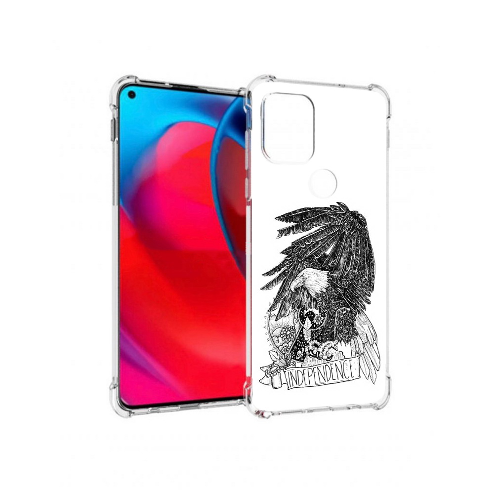 

Чехол MyPads Tocco для Motorola Moto G черно белый сокол (PT227067.359.688), Прозрачный, Tocco
