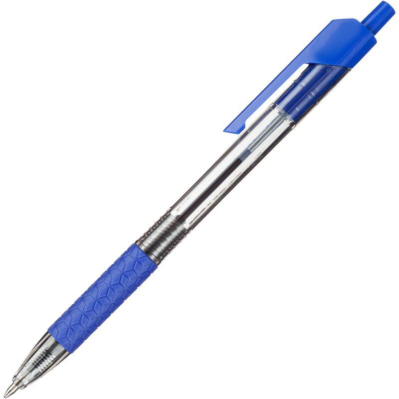 

Ручка шариковая автоматическая Deli Arrow (0.5мм, синий цвет чернил), 12шт.