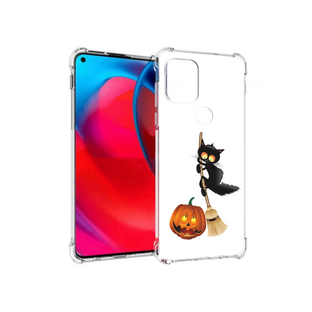 

Чехол MyPads Tocco для Motorola Moto G хэлуинский котик (PT227067.359.667), Прозрачный, Tocco