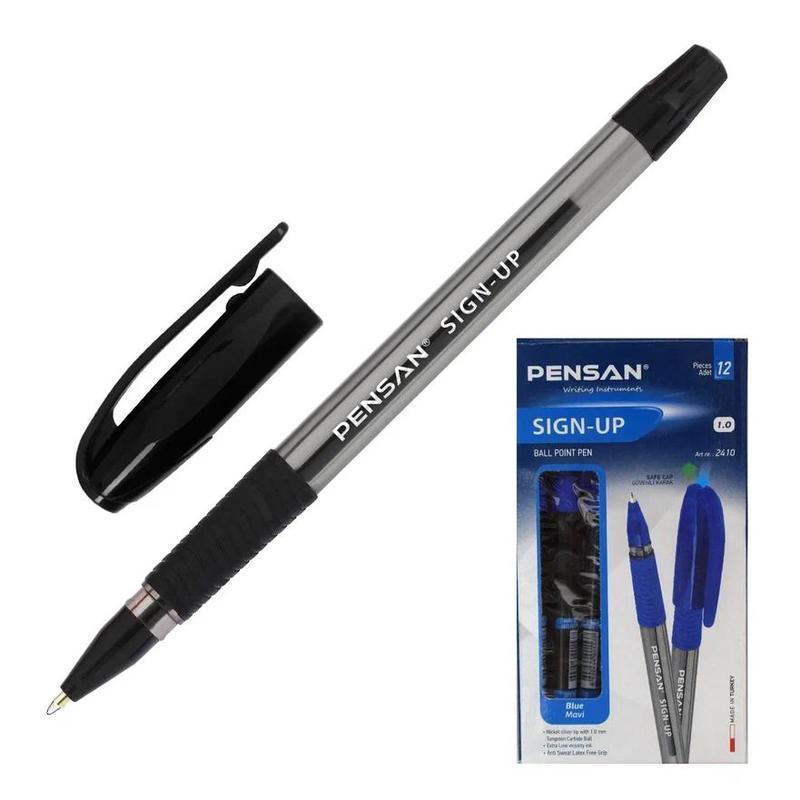 Ручка шариковая Pensan Sign-up (0.7мм, черный цвет чернил), 12шт.
