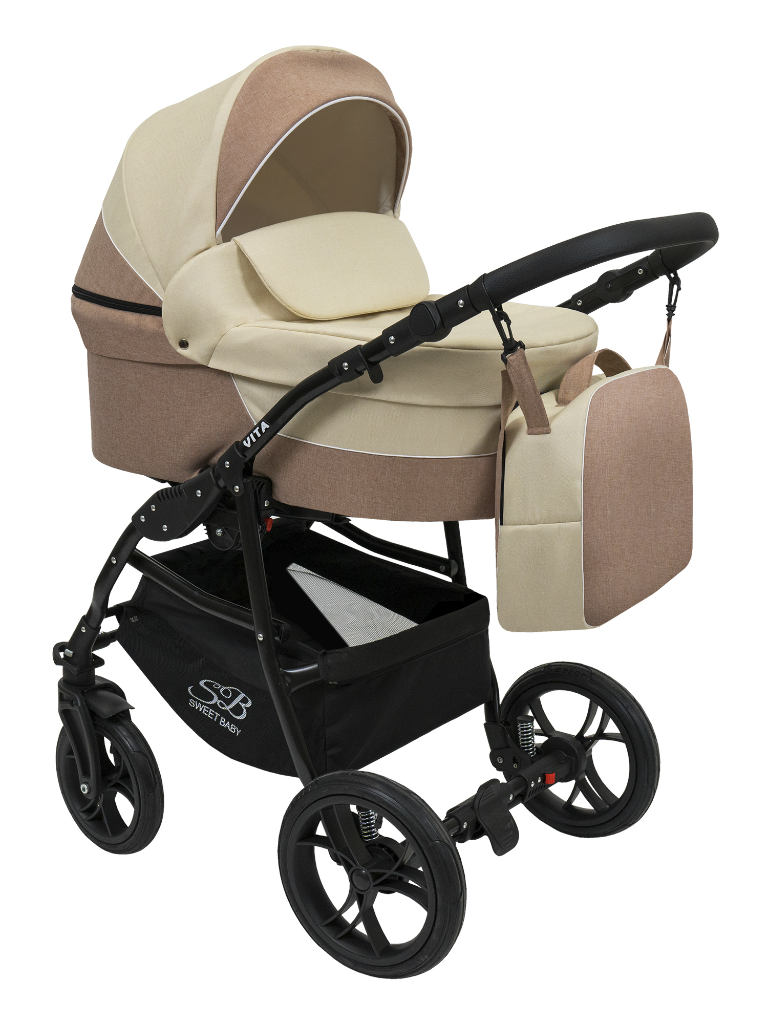 фото Коляска sweet baby 2в1 vita beige