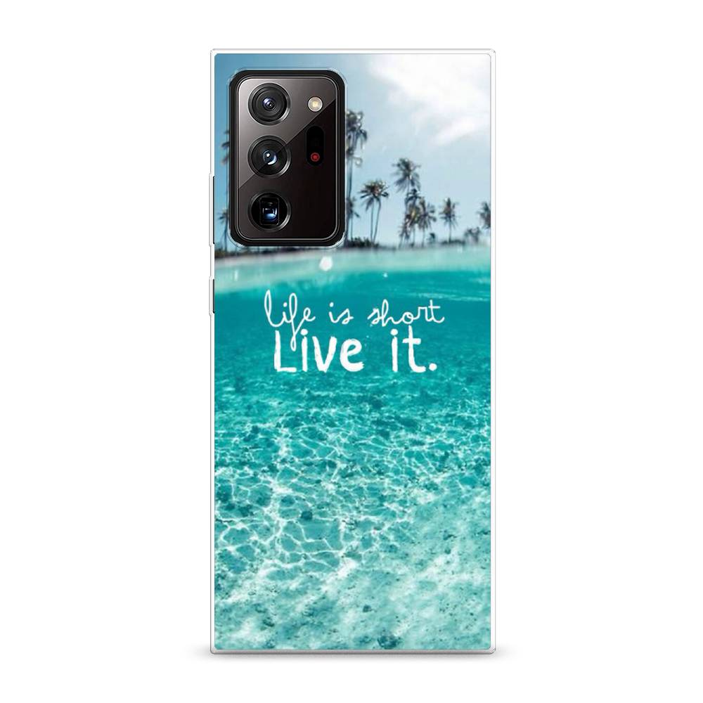 фото Силиконовый чехол "live it" на samsung galaxy note 20 ultra awog