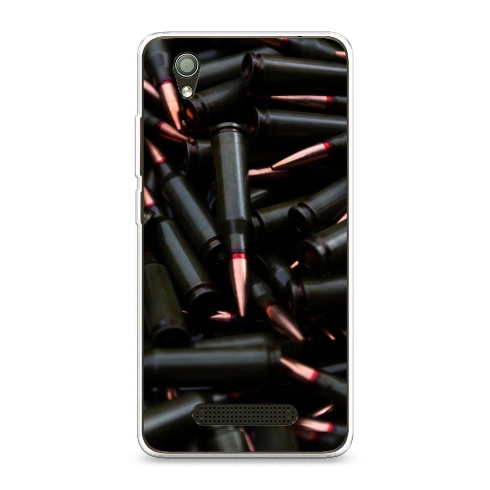 

Чехол Awog на ZTE Blade X3 / ЗТЕ Блэйд X3 "Пули черные", Разноцветный, 130650-5