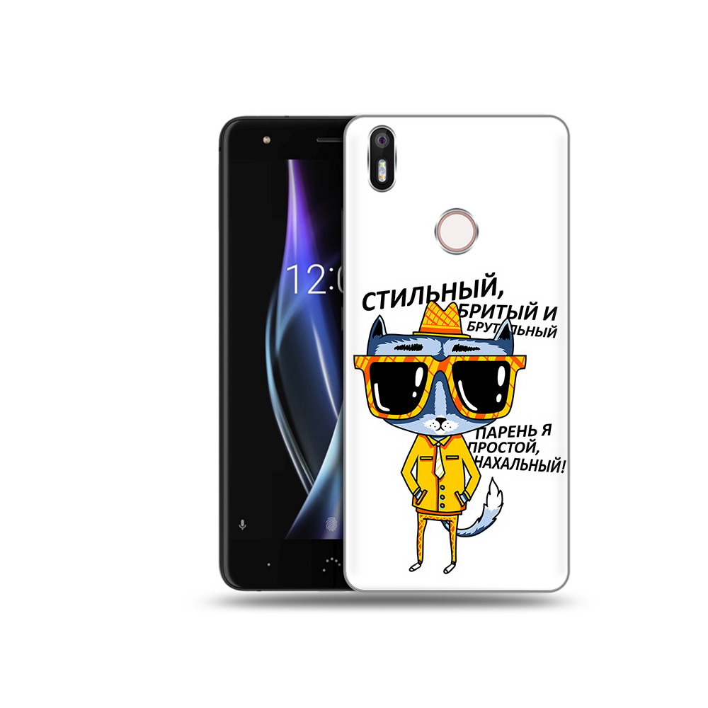 

Чехол MyPads Tocco для BQ Aquaris X стильный кот, Прозрачный, Tocco