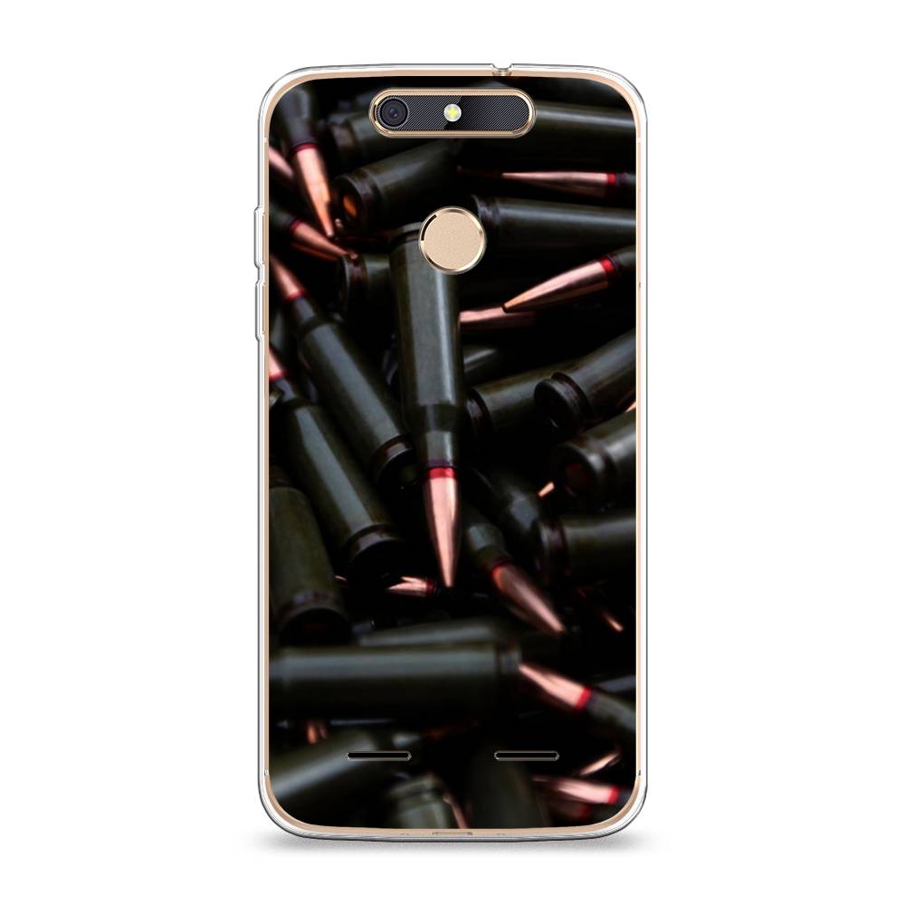 

Чехол Awog на ZTE Blade V8 mini / ЗТЕ Блэйд V8 mini "Пули черные", 131950-5