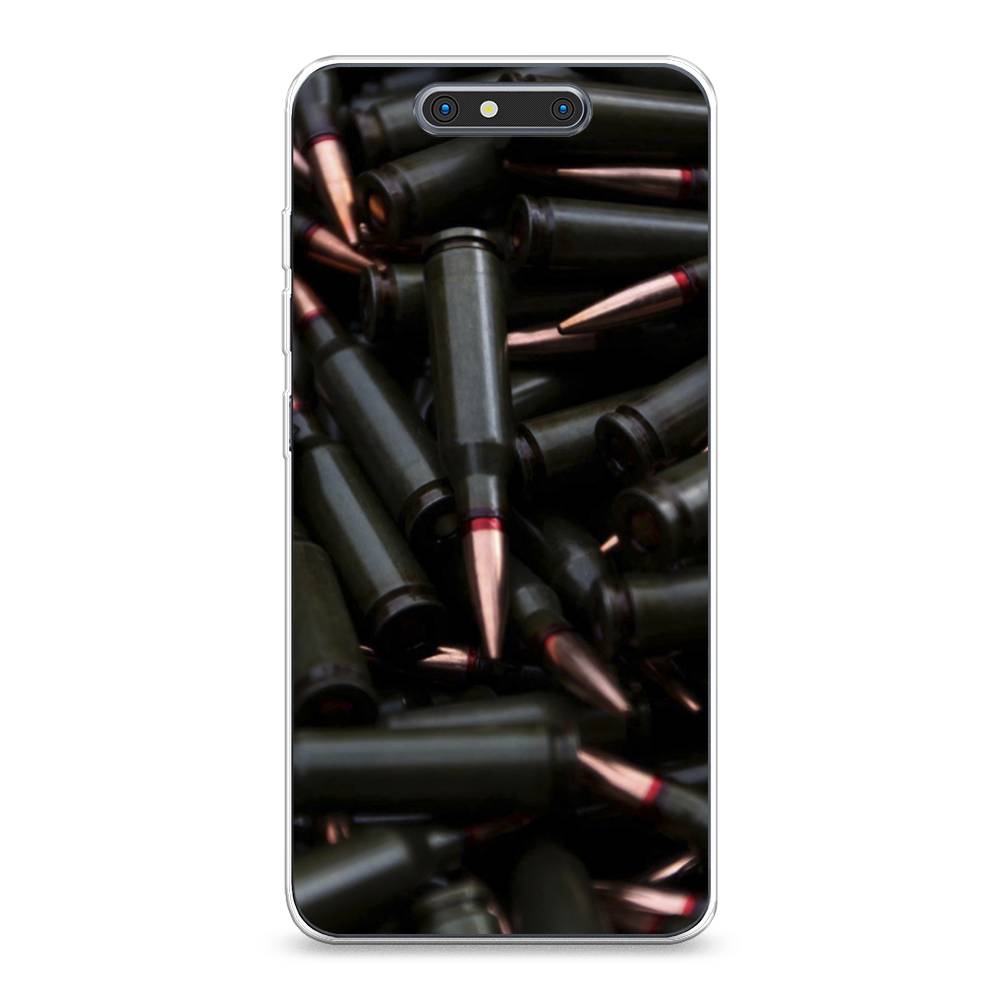 

Чехол Awog на ZTE Blade V8 / ЗТЕ Блэйд V8 "Пули черные", Разноцветный, 131250-5