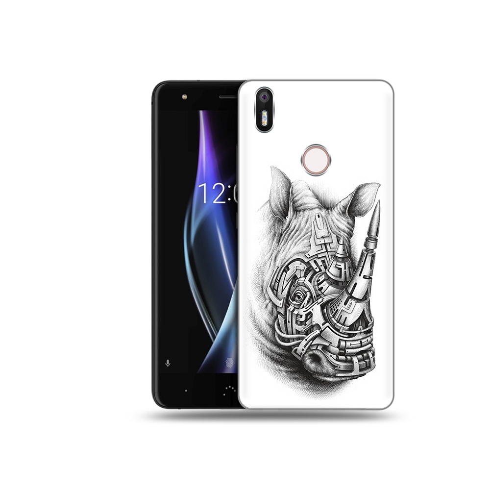 

Чехол MyPads Tocco для BQ Aquaris X стальной носорог, Прозрачный, Tocco
