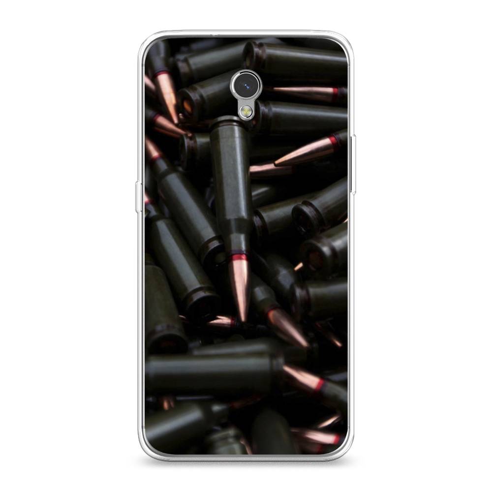 фото Силиконовый чехол "пули черные" на zte blade v7 awog