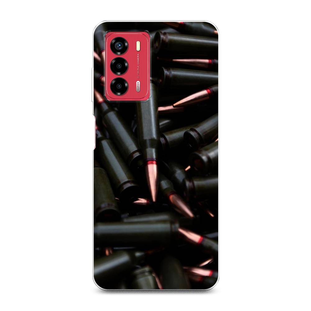 

Чехол Awog на ZTE Blade V40 Vita / ЗТЕ Блэйд V40 Vita "Пули черные", 135650-5