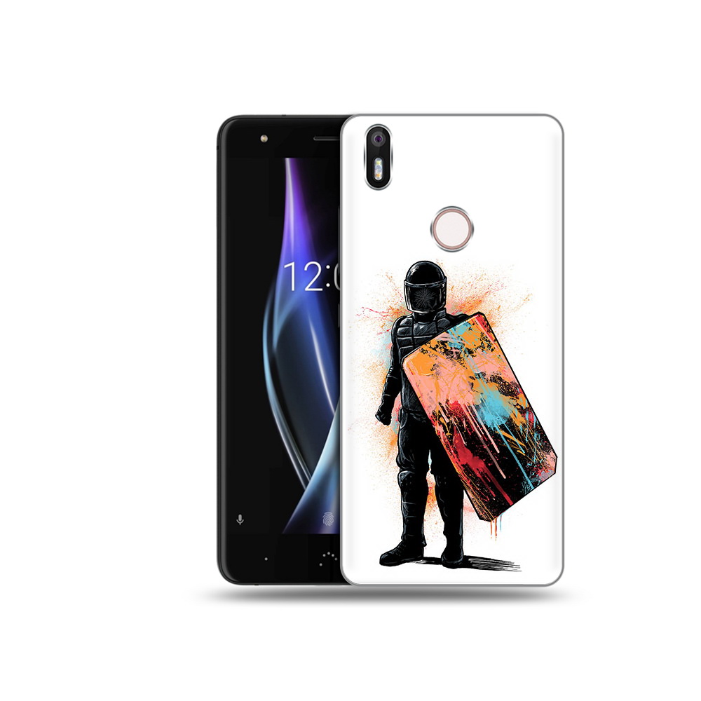 

Чехол MyPads Tocco для BQ Aquaris X солдат с красочным щитом, Прозрачный, Tocco
