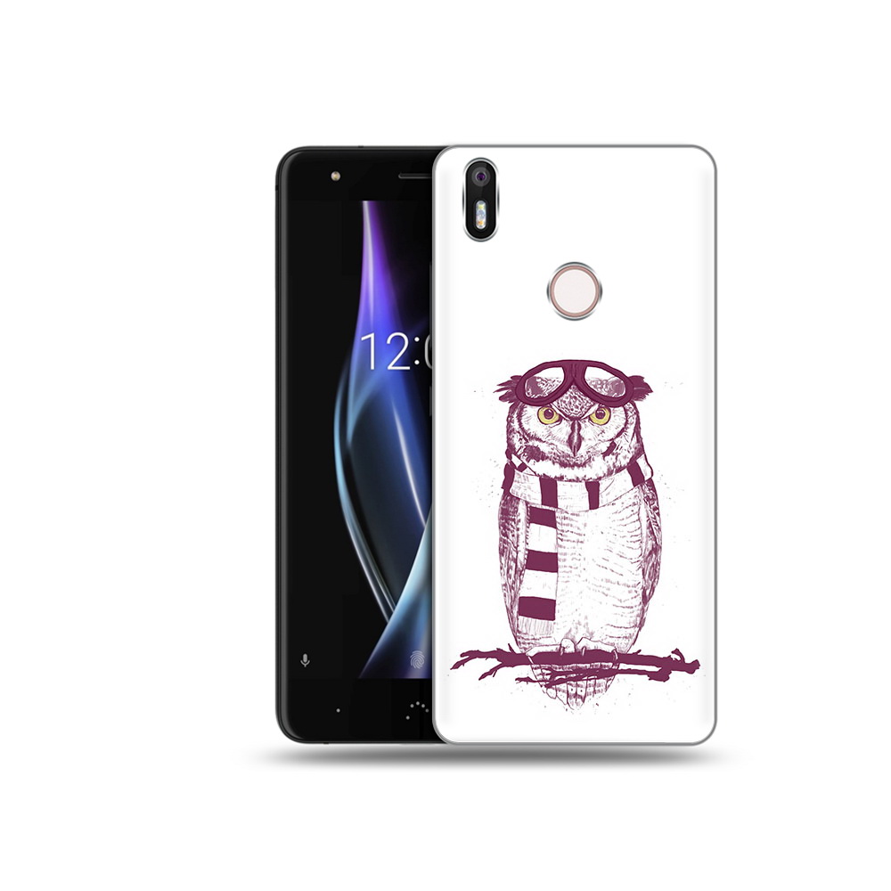

Чехол MyPads Tocco для BQ Aquaris X сова-летчик, Прозрачный, Tocco
