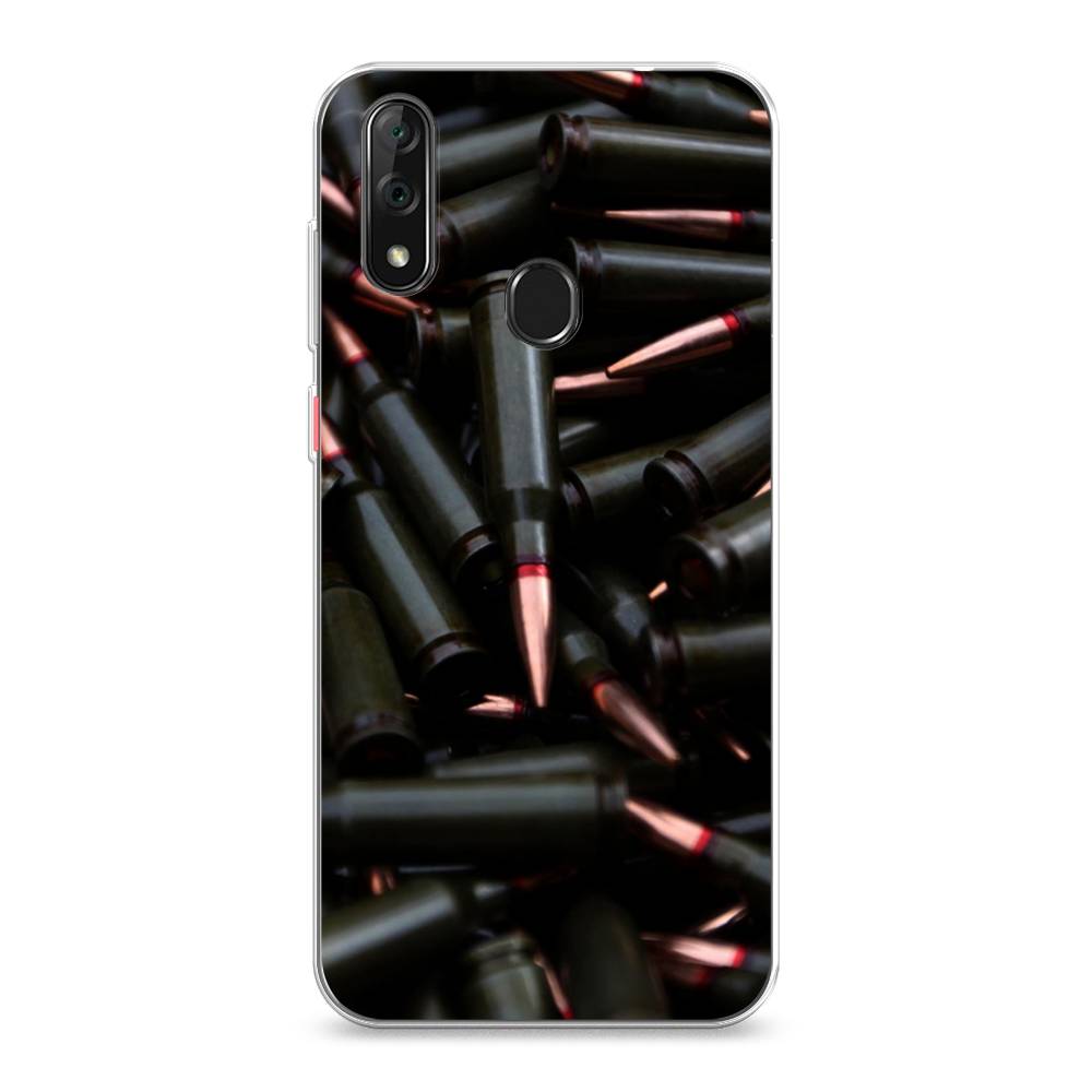 

Чехол Awog на ZTE Blade V10 / ЗТЕ Блэйд V10 "Пули черные", Разноцветный, 132750-5