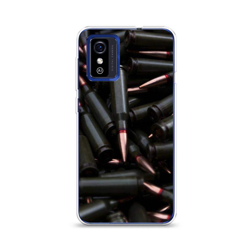

Чехол Awog на ZTE Blade L9 / ЗТЕ Блэйд L9 "Пули черные", Разноцветный, 135250-5