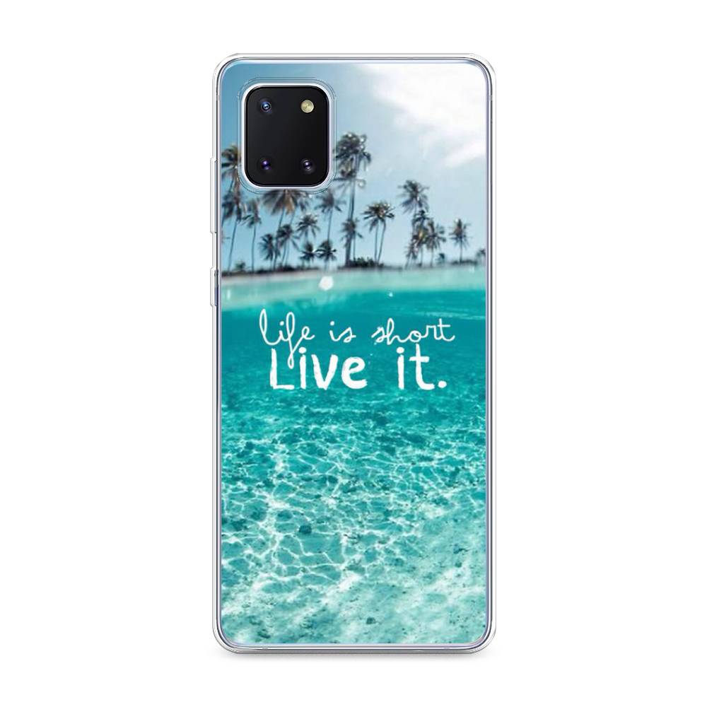 

Чехол Awog на Samsung Galaxy Note 10 lite/A81 "Live it", Разноцветный, 29150-7