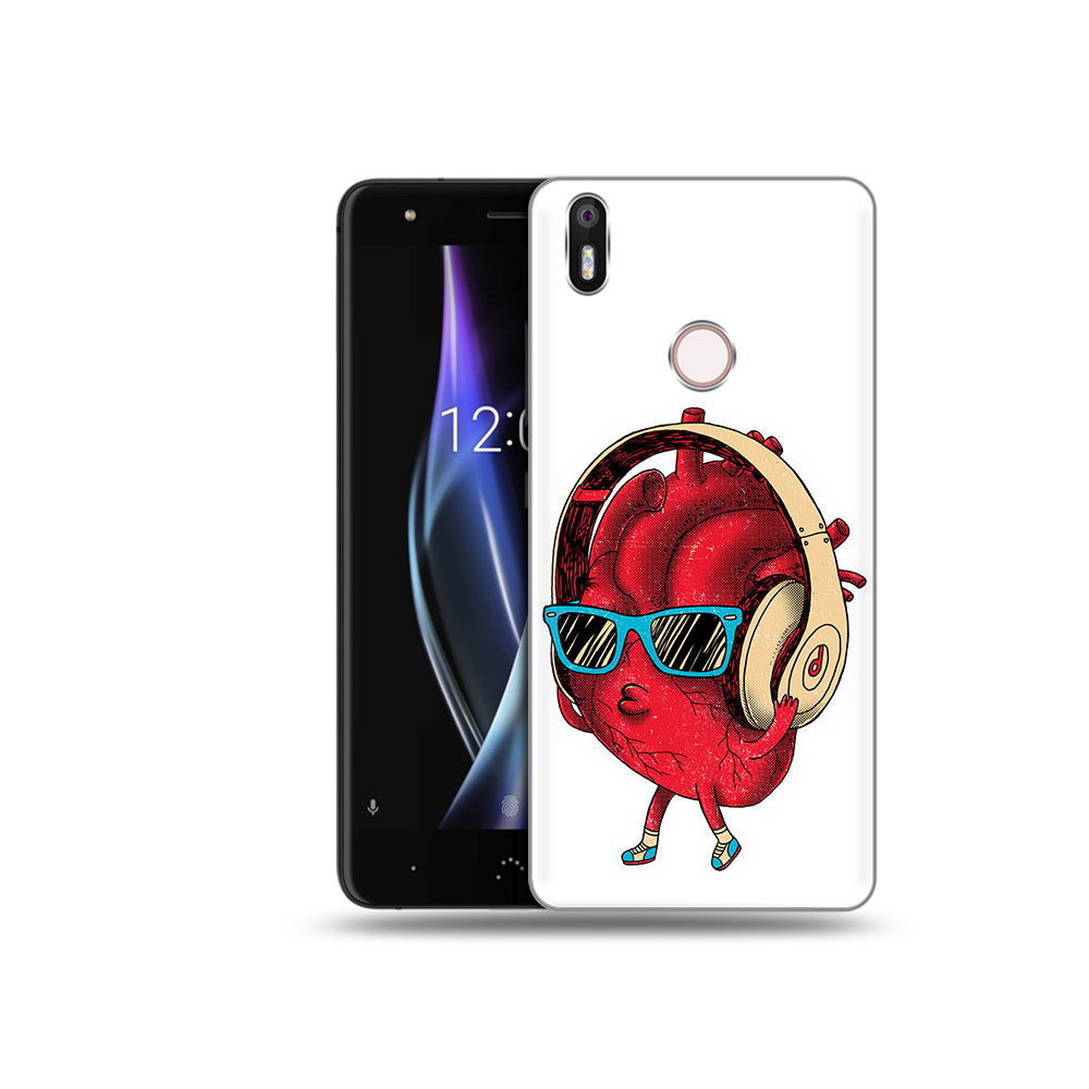 

Чехол MyPads Tocco для BQ Aquaris X слушай сердце, Прозрачный, Tocco