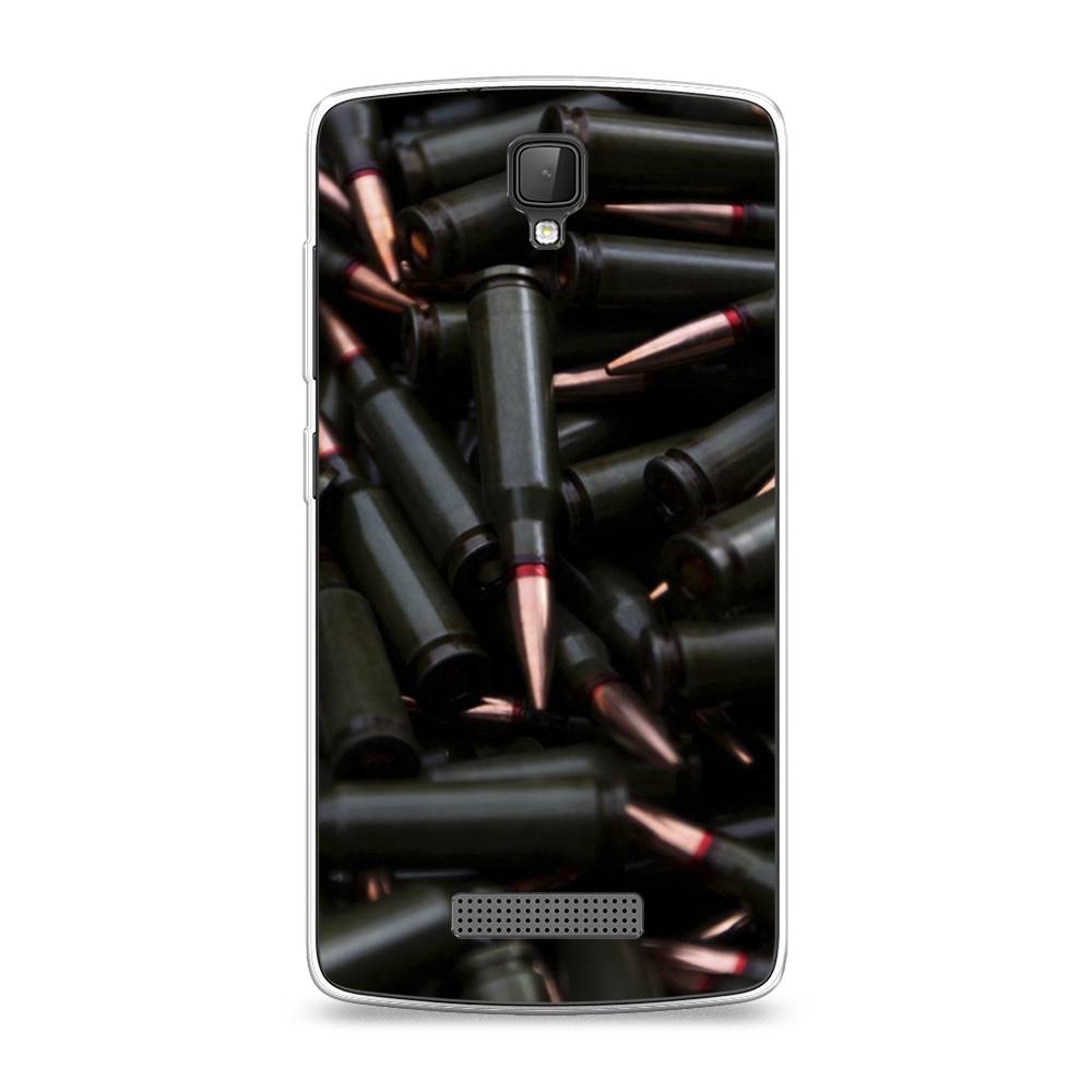 

Чехол Awog на ZTE Blade L5 (L5 Plus) / ЗТЕ Блэйд L5 (L5 Plus) "Пули черные", 130350-5