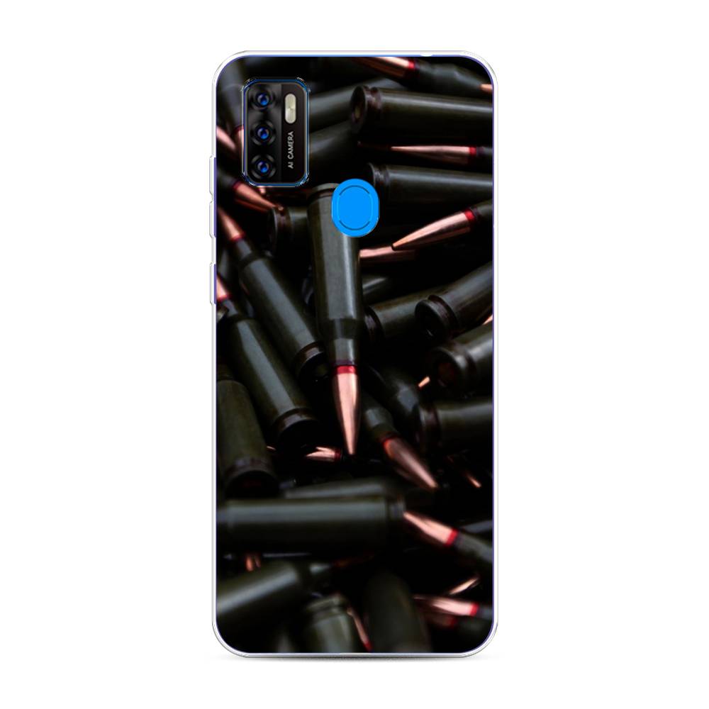 

Чехол Awog на ZTE Blade A7s 2020 / ЗТЕ Блэйд A7s 2020 "Пули черные", Разноцветный, 133950-5