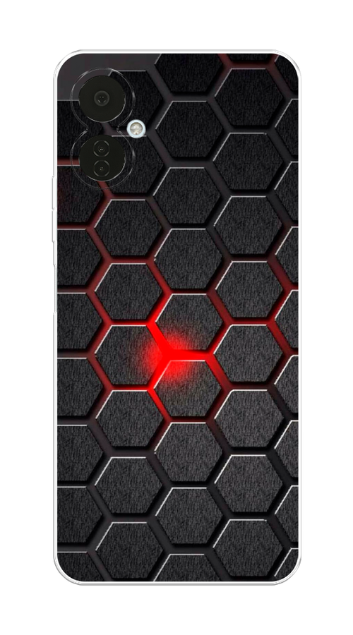 

Чехол на Tecno Camon 19 Neo "Соты красные", Красный;черный;серый, 302350-3