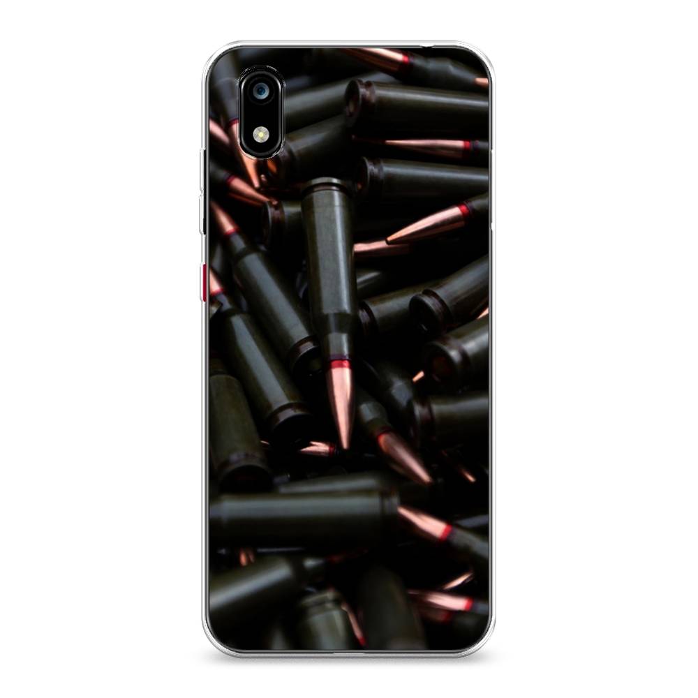 

Чехол Awog на ZTE Blade A7 2019 / ЗТЕ Блэйд A7 2019 "Пули черные", Разноцветный, 133150-5
