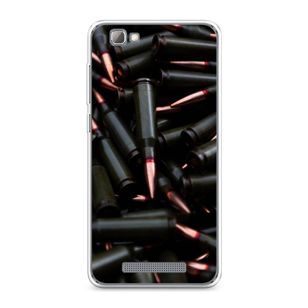 

Чехол Awog на ZTE Blade A610 / ЗТЕ Блэйд A610 "Пули черные", Разноцветный, 130950-5