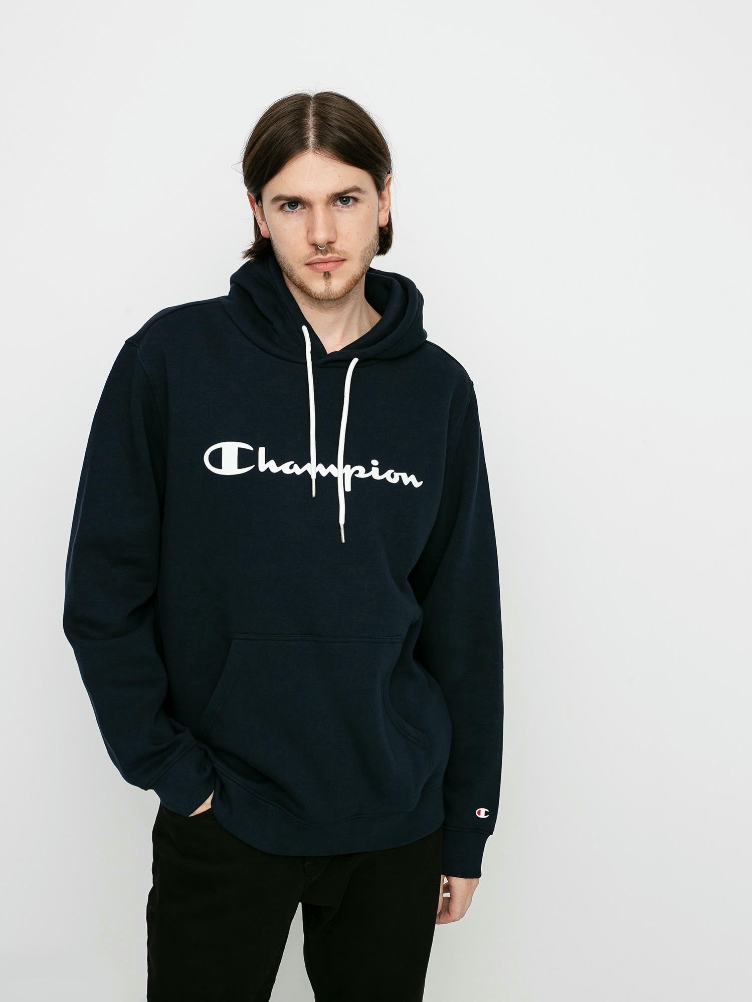 

Худи мужское Champion 214743 синее XXL, Синий, 214743