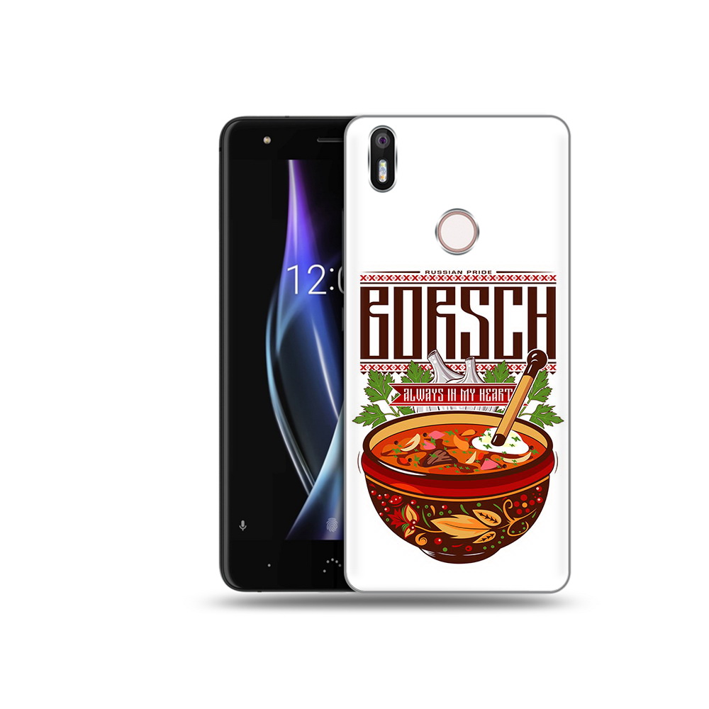 

Чехол MyPads Tocco для BQ Aquaris X русский борщ, Прозрачный, Tocco