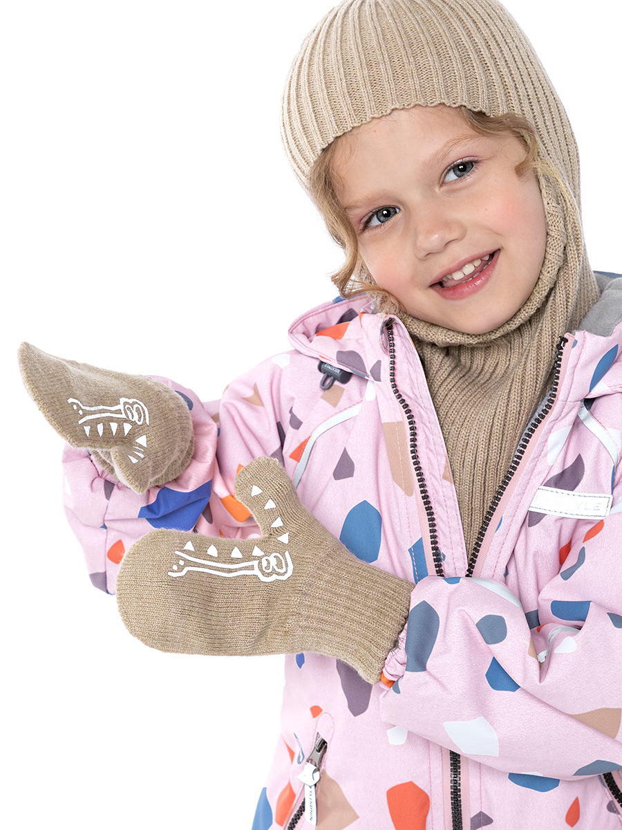 

Варежки детские NIKASTYLE 14м11824, беж, 12, Бежевый, 14м11824