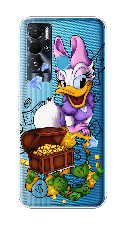 

Чехол на Tecno Pova Neo "Rich Daisy Duck", Коричневый;белый;фиолетовый, 302150-6