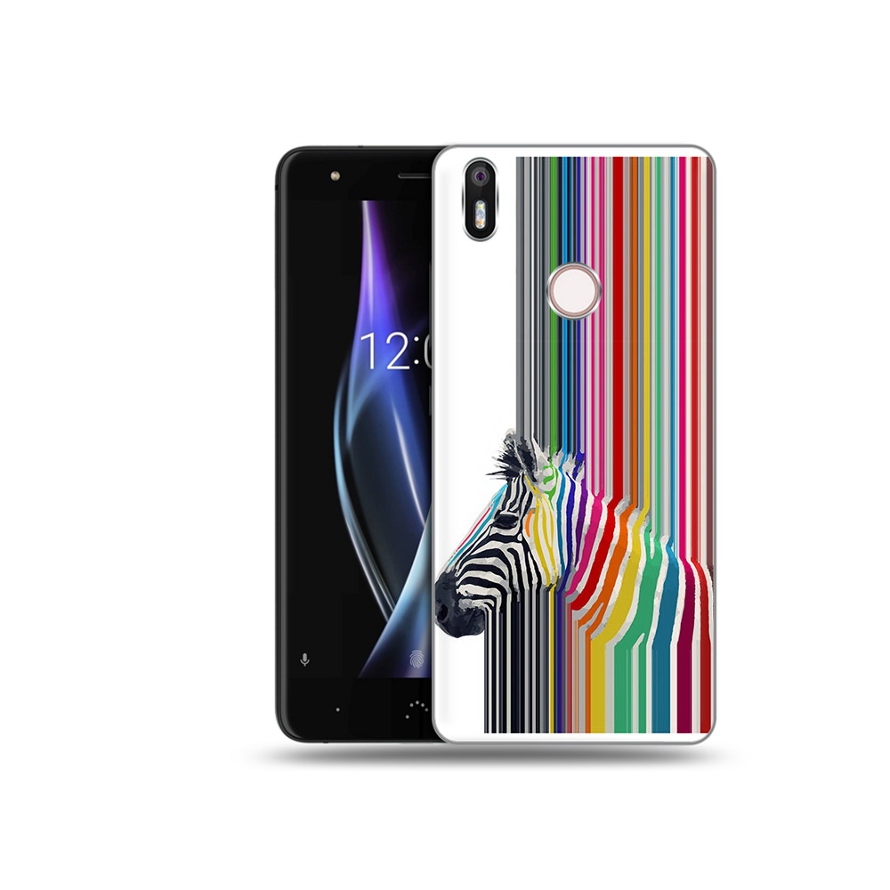 

Чехол MyPads Tocco для BQ Aquaris X радужная зебра, Прозрачный, Tocco