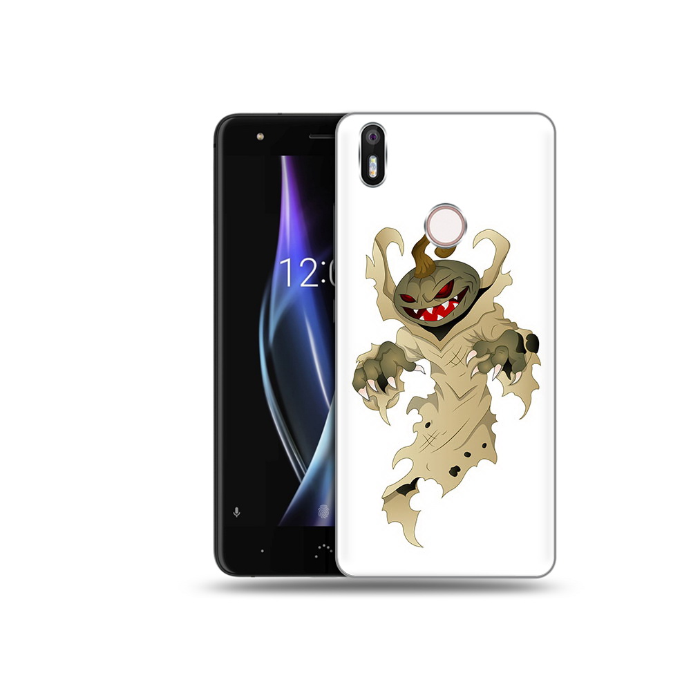 

Чехол MyPads Tocco для BQ Aquaris X призрак хэллоуина, Прозрачный, Tocco