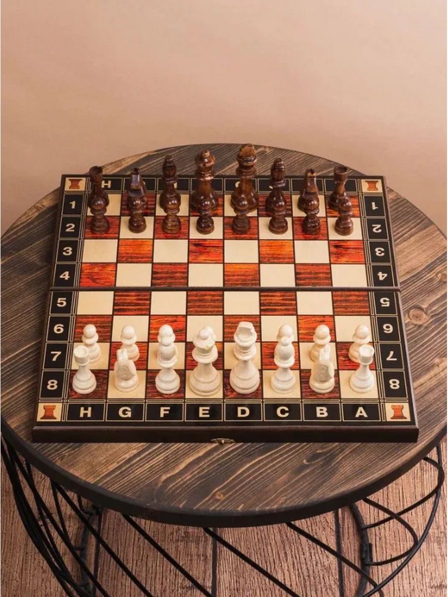 Шахматы нарды шашки Тура презент 40 см шахматы тура 30 х 15 х 5 см