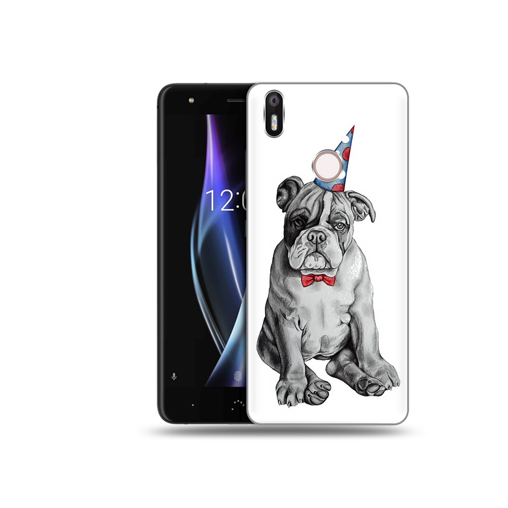 

Чехол MyPads Tocco для BQ Aquaris X праздничный щенок, Прозрачный, Tocco