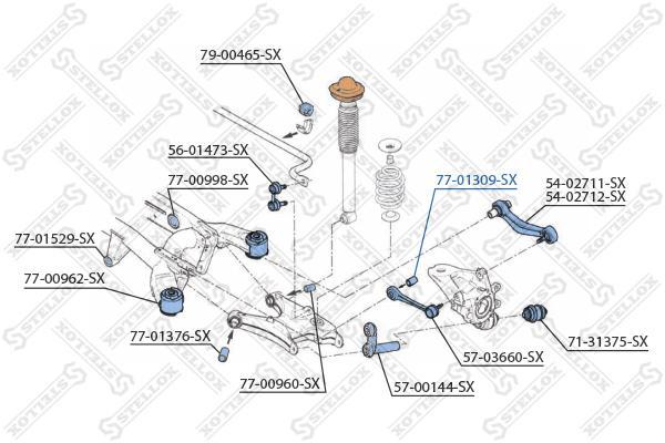 

Сайлентблок Stellox 7701309SX