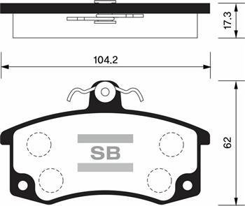 фото Колодки тормозные sangsin sp1181 datsun on-do sangsin brake