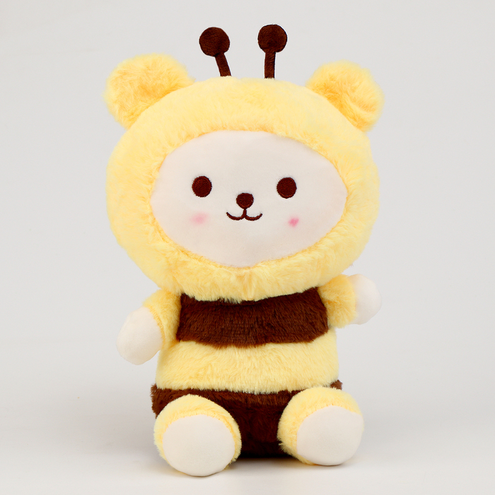 

Мягкая игрушка Мишка, в костюме пчёлки, 23 см, Желтый