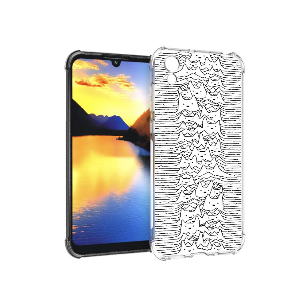 

Чехол MyPads Tocco для Huawei Y5 черно белые коты 3D, Прозрачный, Tocco