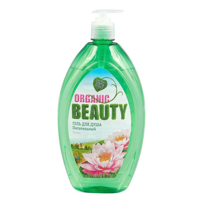 Гель для душа Organic Beauty Питательный лотос, 1 л