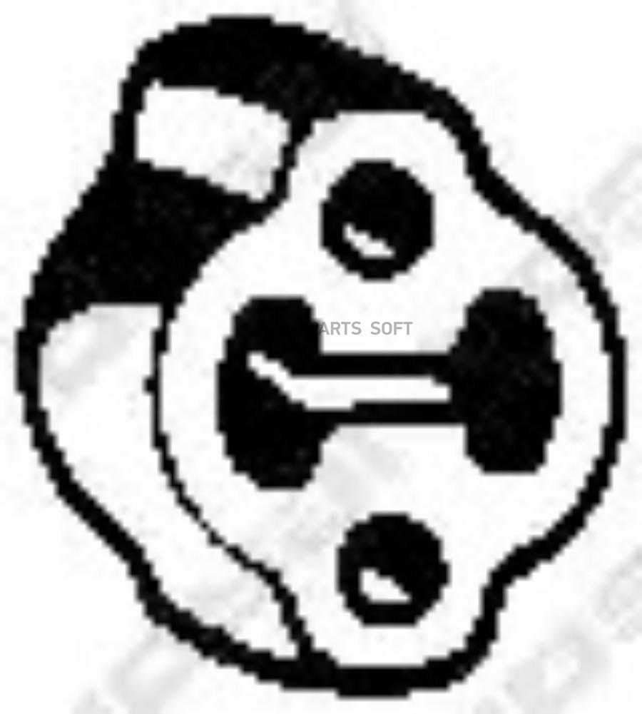 

Подвеска Глушителя Nissan Micra 1.0-1.2 82-92, 255624 Bosal 255-624