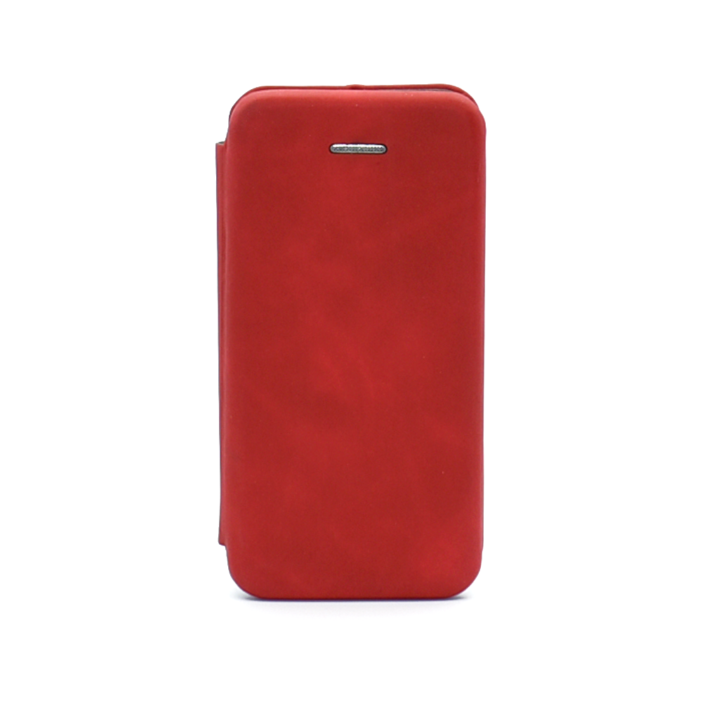 

Чехол-книжка из кожи PU на iPhone 5/5S/SE красный мрамор, FLPU-103M