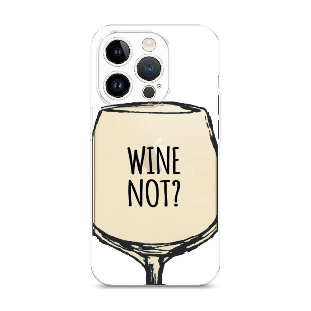 

Чехол на Apple iPhone 14 Pro "Wine not white", Белый, 15250-6