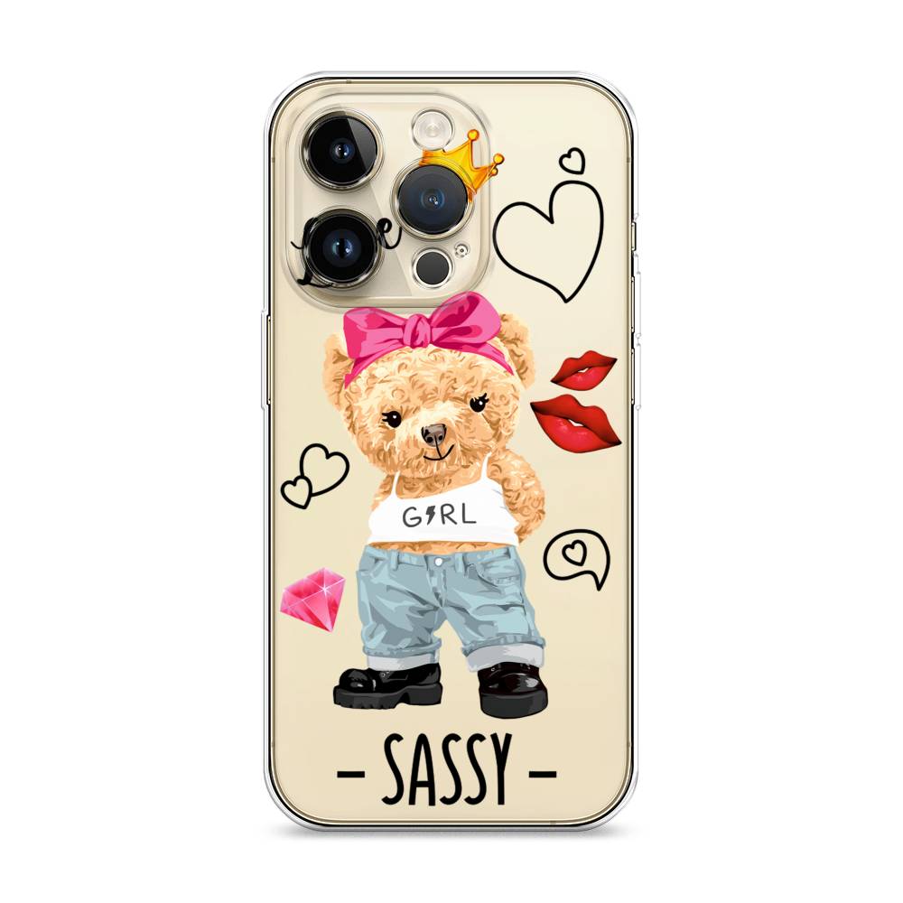 

Чехол на Apple iPhone 14 Pro "Sugar Mommy", Голубой;белый;розовый, 15250-6