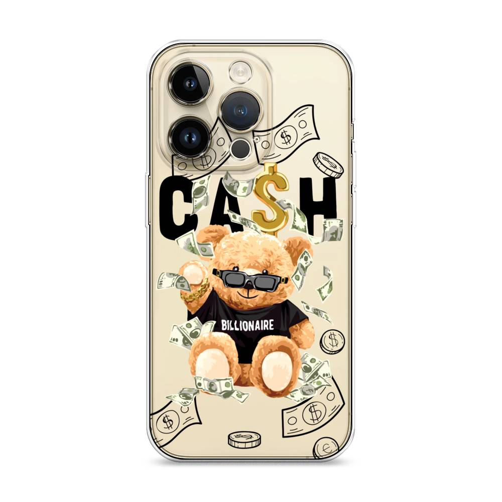 

Чехол на Apple iPhone 14 Pro "Big cash", Черный;серый;бежевый, 15250-6