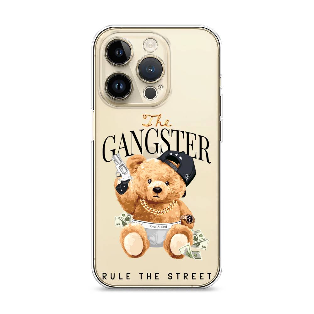 

Чехол на Apple iPhone 14 Pro "The Gangster", Бежевый;серый;черный, 15250-6