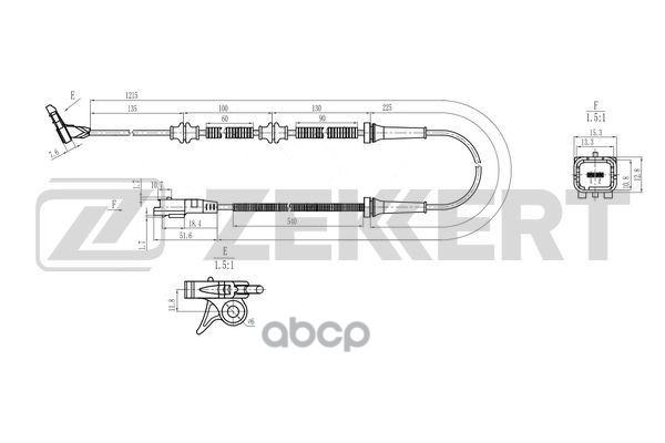 

Датчик ABS передн. Citroen C5 I II 01-